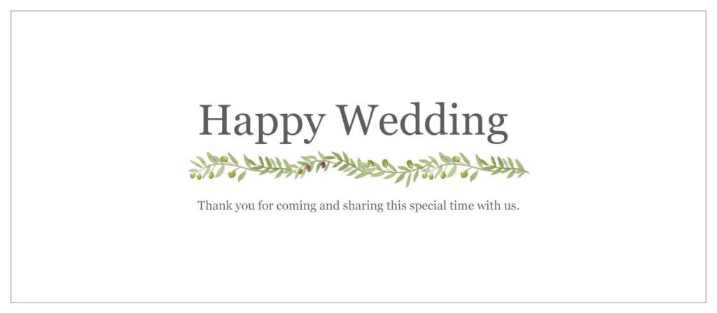 mac/windows標準フォント Georgia Happy wedding