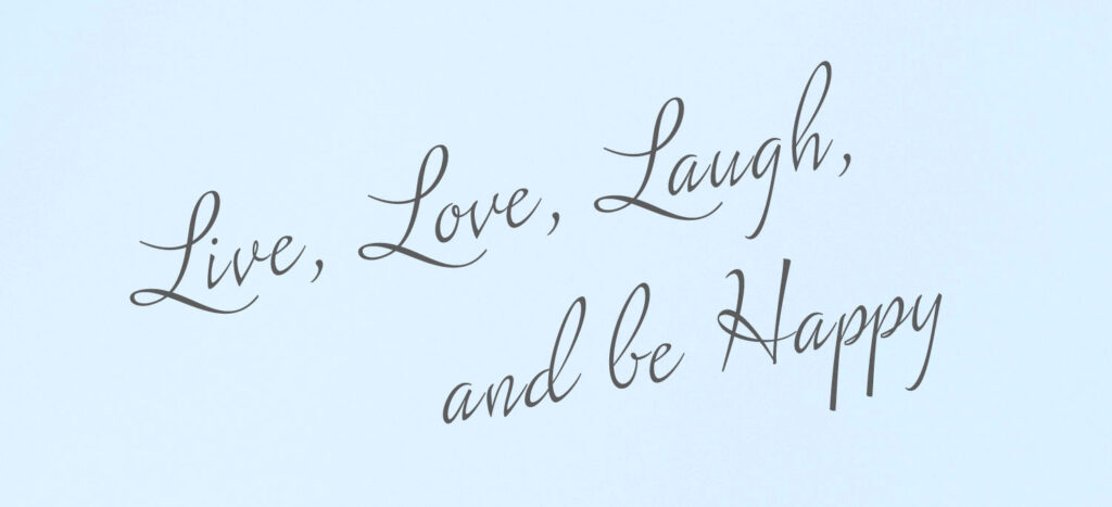 アルバム表紙Live, Love, Laugh, and be Happy