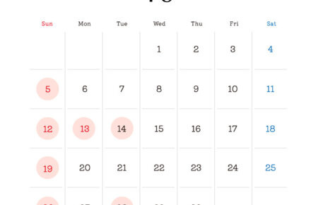2025年10月営業日カレンダー